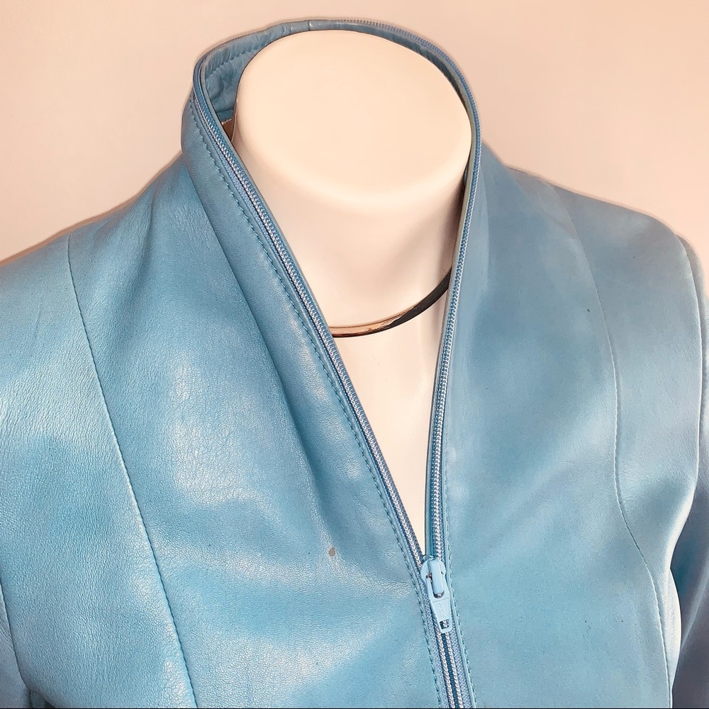 l e a t h e r :: Stunning Unique Spanish Fitted Leather Jacket - Picture 9 of 15